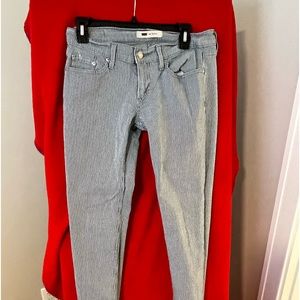 Brand: Levi’s                                         Size 9M (Blue Striped)